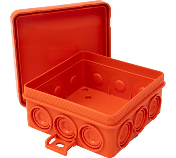 Изображение товара Gigant Коробка огнестойкая E110, о.п 85х85х38, 12 выв., IP55, 6P, оранжевая 43255HF-GI