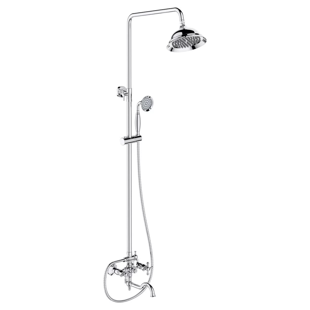 Изображение товара Душевая система ViEiR двухвентильная ретро хром с верхним душем