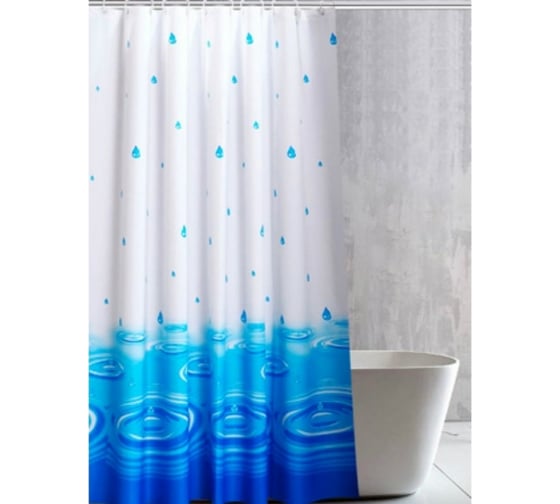 Изображение товара Штора для ванной комнаты Чисто Быстро 180x180 см ХВ5444