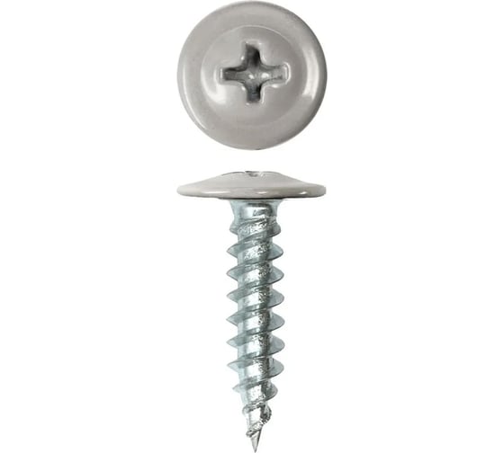 Изображение товара Саморез с прессшайбой острый для крепления листового металла RAL7004 серый 4,2х25 мм, 1 кг. ARNO INDUSTRIES AB3704202574X98