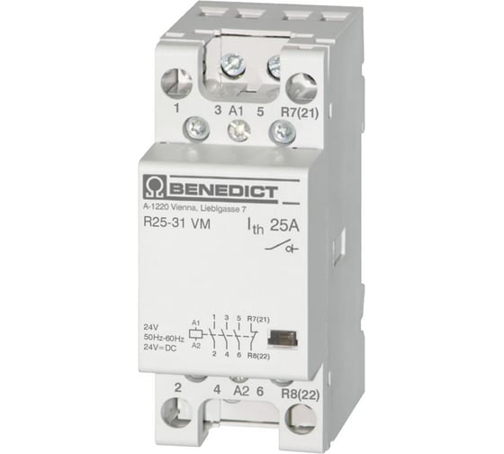 Изображение товара Модульный контактор Benedict R25-31 24VM PN73866