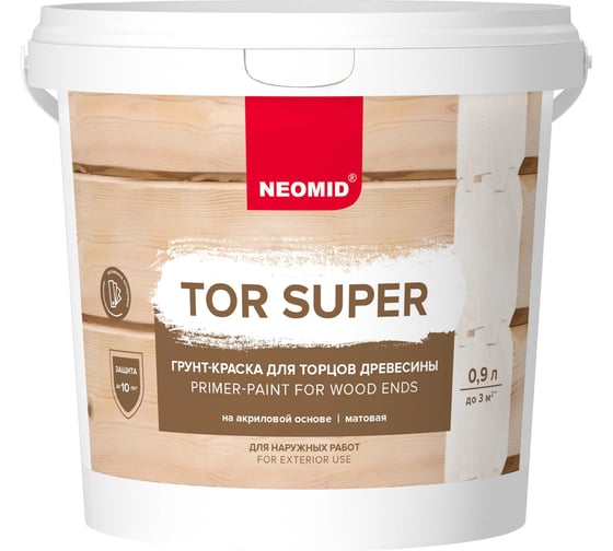 Изображение товара Грунт-краска NEOMID TOR SUPER База С (0,9 л) Н-TOR_SUPER/БазС-0,9