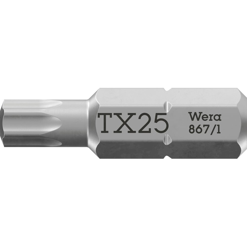 Изображение товара Бита WERA импактор TX25 25мм для шуруповерта 867/1 IMP DC
