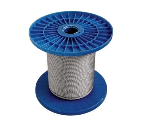 Изображение товара Трос для растяжки КРЕП-КОМП DIN 3060 5 мм (6х19) (250метров) трп5