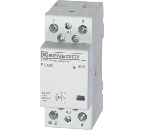 Изображение товара Модульный контактор Benedict R63-20 230 PN38963