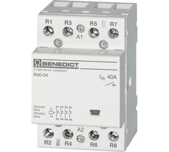 Изображение товара Модульный контактор Benedict R40-04 230 PN38952