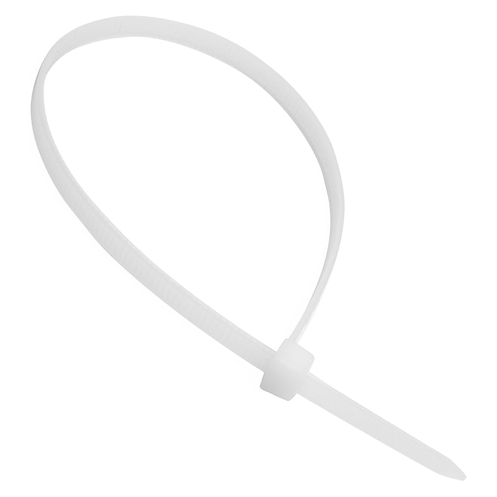 Изображение товара Нейлоновые белые стяжки 7,6х300 мм, 10 упаковок по 100 шт Vell 1396872