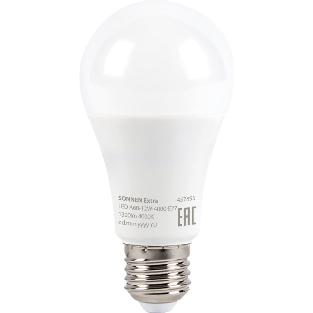 Изображение товара Энергосберегающая светодиодная лампа SONNEN EXTRA 12W E27 нейтральный белый