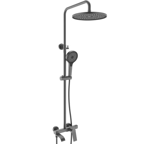 Изображение товара Душевая система ViEiR латунь, графит, верхний душ и ручная лейка V343562-G