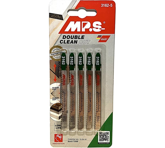 Изображение товара Полотно для лобзика по дереву MPS (T308B), 5 шт 3162-5