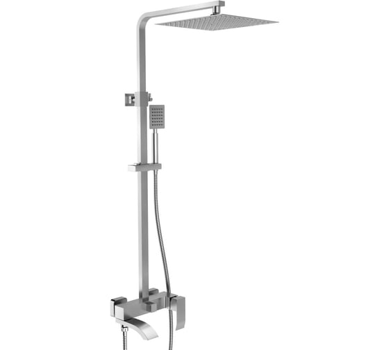 Изображение товара Душевая система ViEiR нерж, сатин, верхний душ и ручная лейка V303563