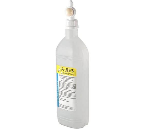 Изображение товара Дезинфицирующее средство А-дез «А-ДЕЗ-антисептик» - 1 л (диспенсопак) АДАНТ12