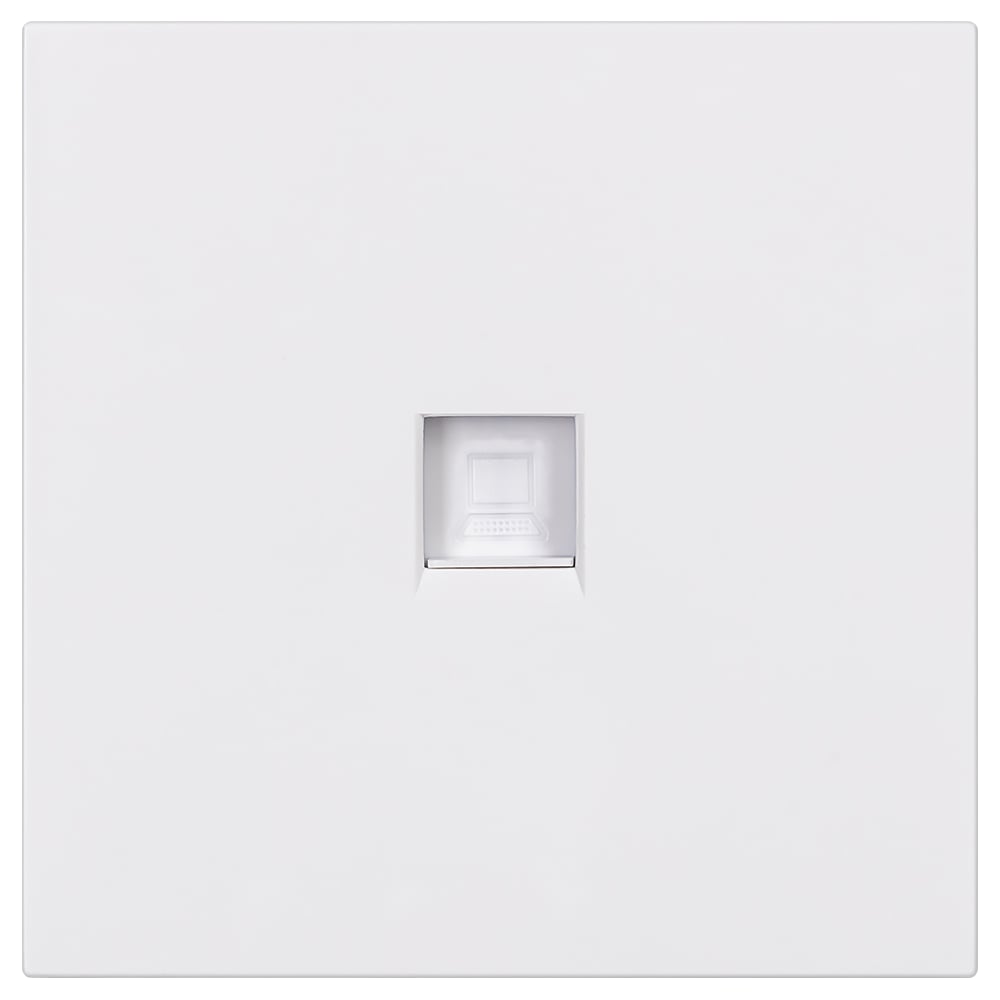 Изображение товара Розетка компьютерная SMARTBUY RJ-45 10А белая для скрытого монтажа