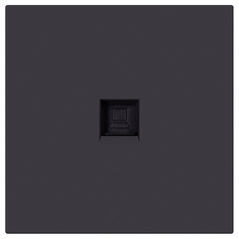 Изображение товара Розетка компьютерная SMARTBUY RJ-45, IP20, черная, встроенная, серия Альтаир