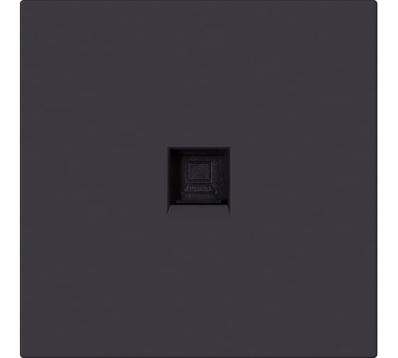 Изображение товара Розетка компьютерная SMARTBUY RJ-45 независимая 10А черная Альтаир SBE-i11b-S1-RJ