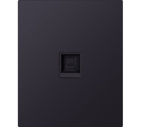 Изображение товара Розетка компьютерная SMARTBUY RJ-45 модульная 10А черная акрил Альтаир SBE-m11ba-S1-RJ