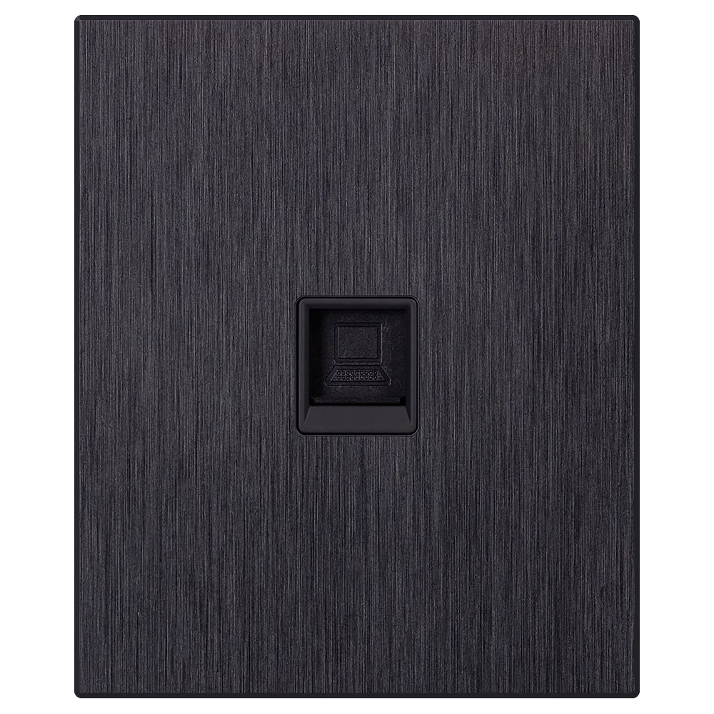 Изображение товара Компьютерная розетка RJ-45 модульная SMARTBUY ALTAIR SBE-m11alb-S1-RJ черная алюминиевая