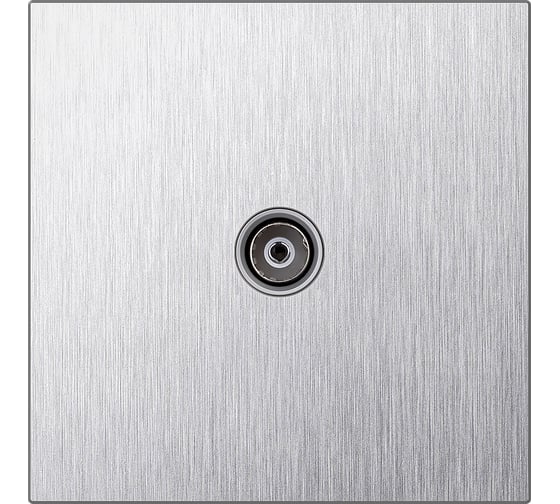 Изображение товара Розетка телевизионная SMARTBUY 1-местная 75Ом 5-862МГц независимая 10А алюминий серебро Альтаир SBE-i11al-S1-TV