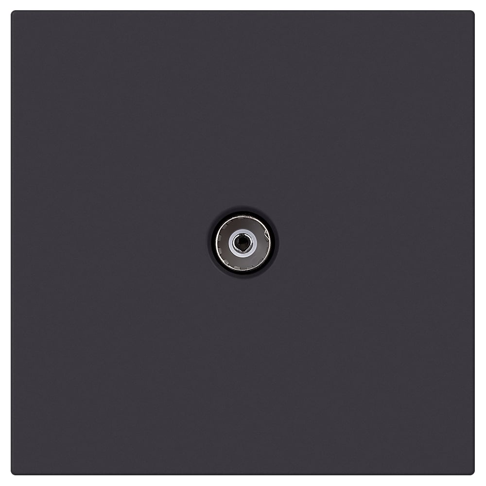 Изображение товара Розетка телевизионная SMARTBUY 1-местная 75 Ом IP20 монтаж встраиваемая черная