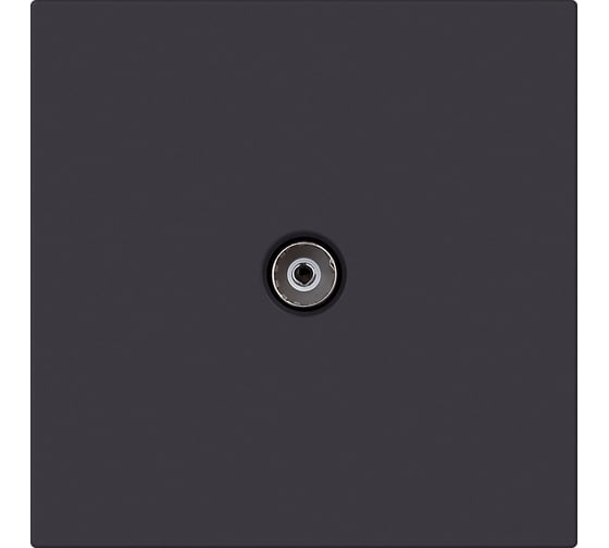 Изображение товара Розетка телевизионная SMARTBUY 1-местная 75Ом 5-862МГц независимая 10А черная Альтаир SBE-i11b-S1-TV