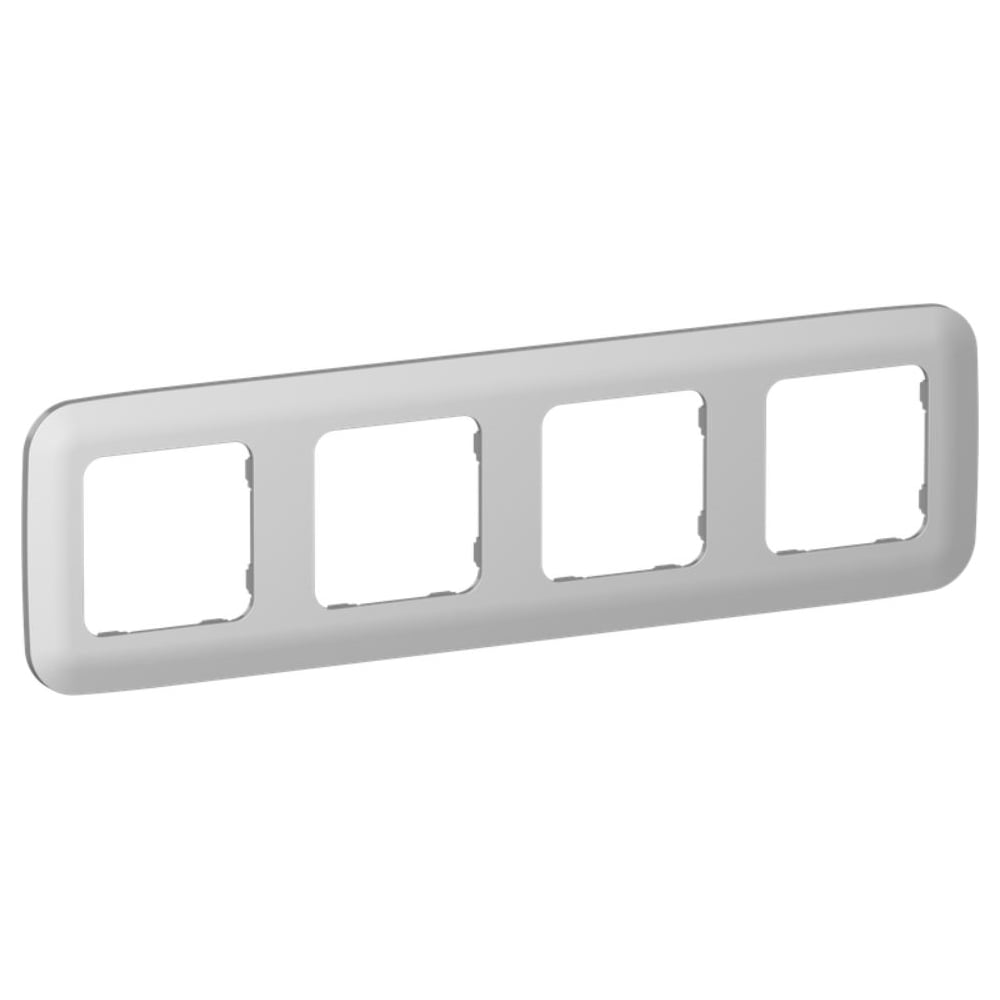 Изображение товара Рамка 4-местная IEK FLITE РУ-4-А-ФлА алюминий FI-M42-31-20-K47