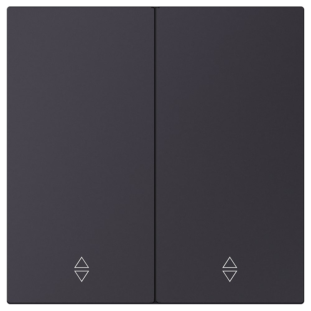 Изображение товара Выключатель проходной 2-клавишный SMARTBUY Альтаир черный акрил 10А