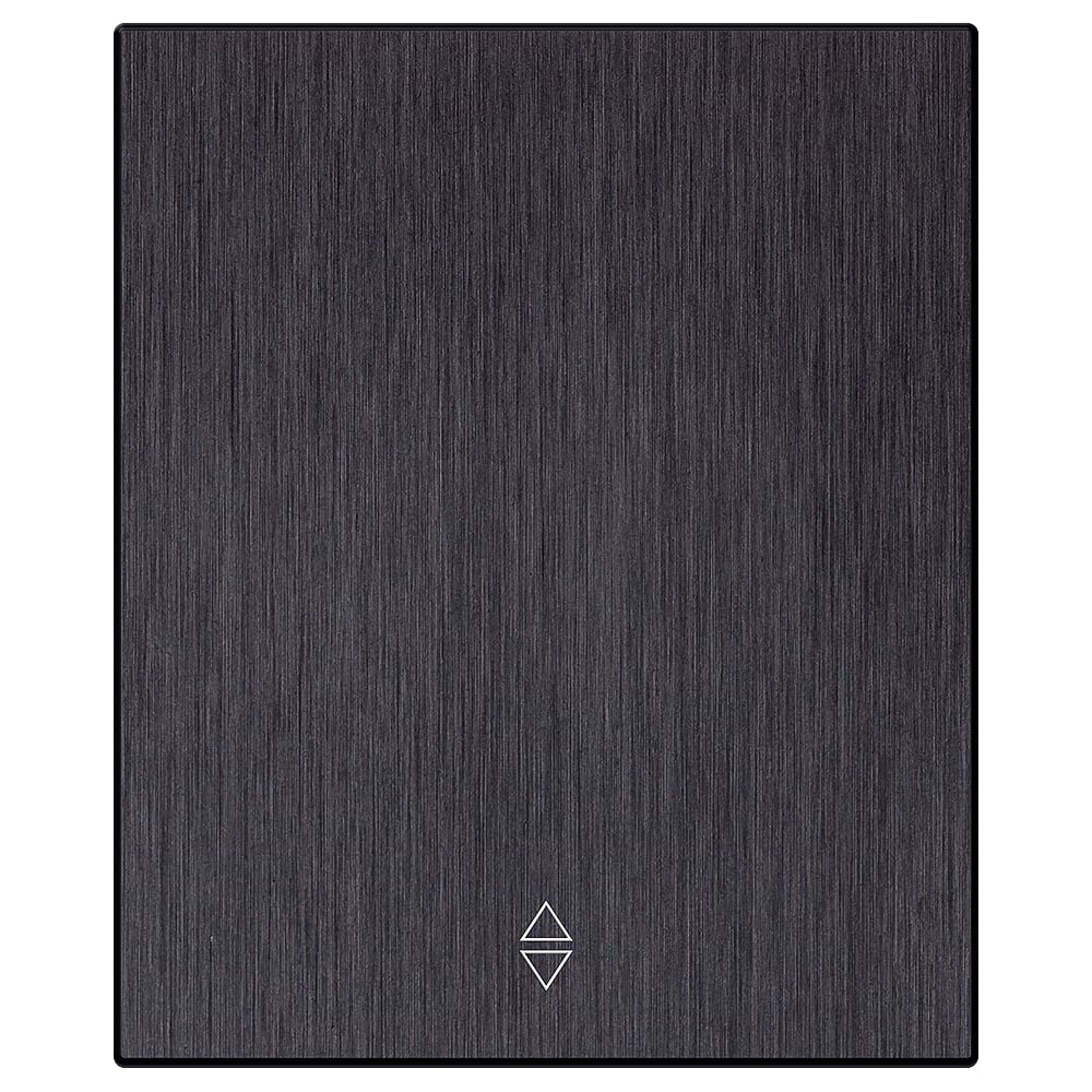 Изображение товара Выключатель проходной 1-клавишный SMARTBUY модульный 10А алюминий черный Альтаир