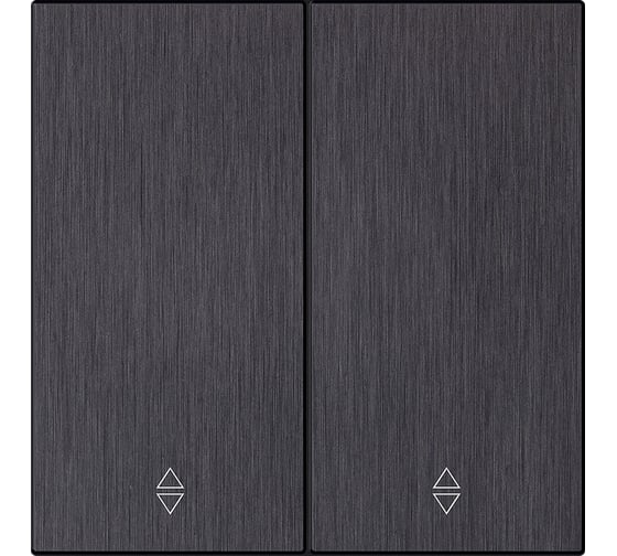 Изображение товара Выключатель проходной 2-клавишный SMARTBUY независимый 10А алюминий черный Альтаир SBE-i11alb-10-SW22-0