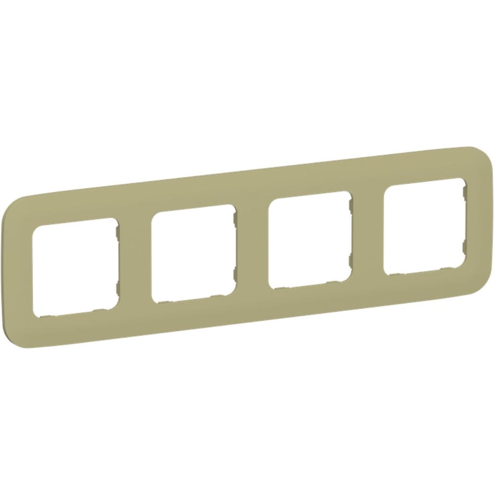 Изображение товара Рамка 4-местная IEK FLITE РУ-4-А-ФлО оливковый для кабельных систем
