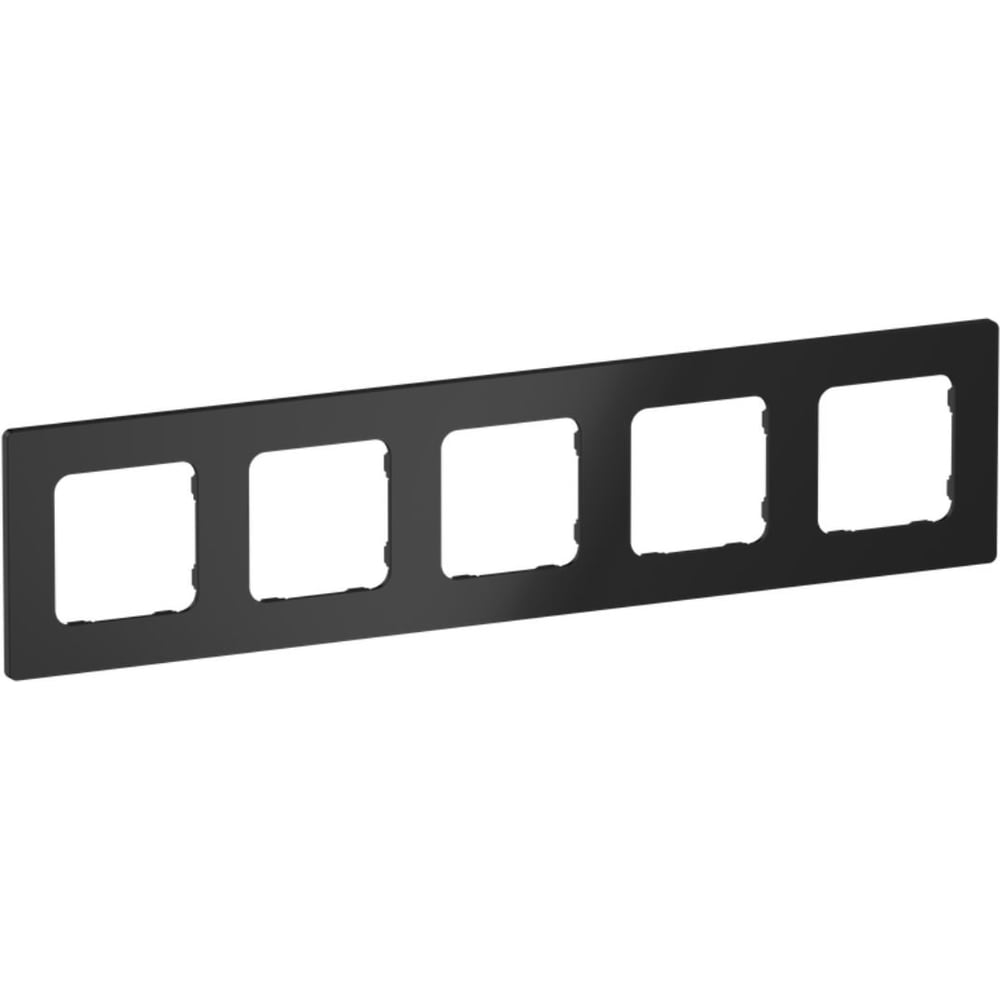 Изображение товара Рамка 5-местная IEK FLITE РУ-5-К-ФлЧ черный FI-M52-32-20-K02