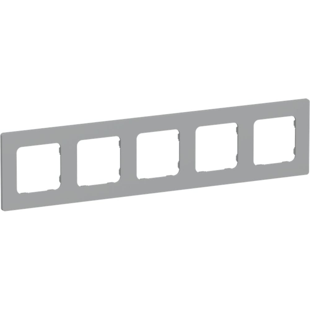 Изображение товара Рамка 5-местная IEK FLITE РУ-5-К-ФлС серого цвета