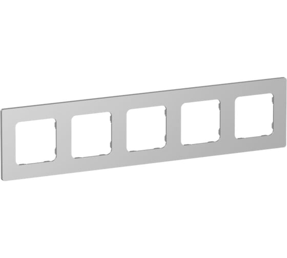 Изображение товара Рамка 5-местная IEK FLITE РУ-5-К-ФлА алюминий FI-M52-32-20-K47