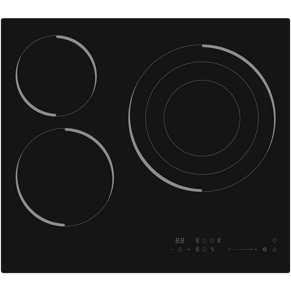 Изображение товара Электрическая варочная панель EXITEQ EXH-516CB E40050 3 конфорки стильная современная