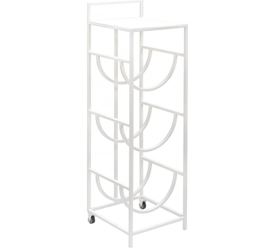 Изображение товара Подставка для кулера GreenWeen на 3 бутылки с колесами, белая GW-3BCOOLER-W-W