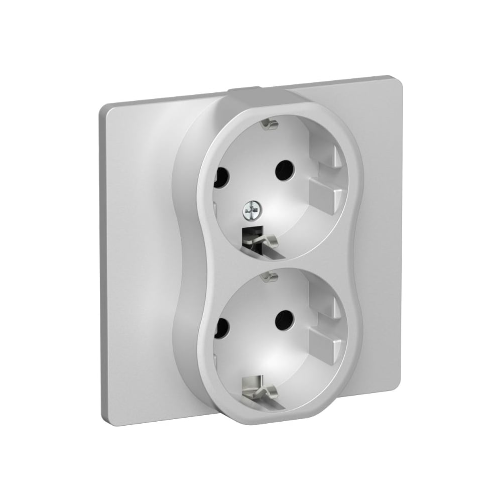 Изображение товара IEK FLITE 2-я розетка силовая встраиваемая с заземлением Изображение товара IEK FLITE 2-я розетка силовая встраиваемая с заземлением