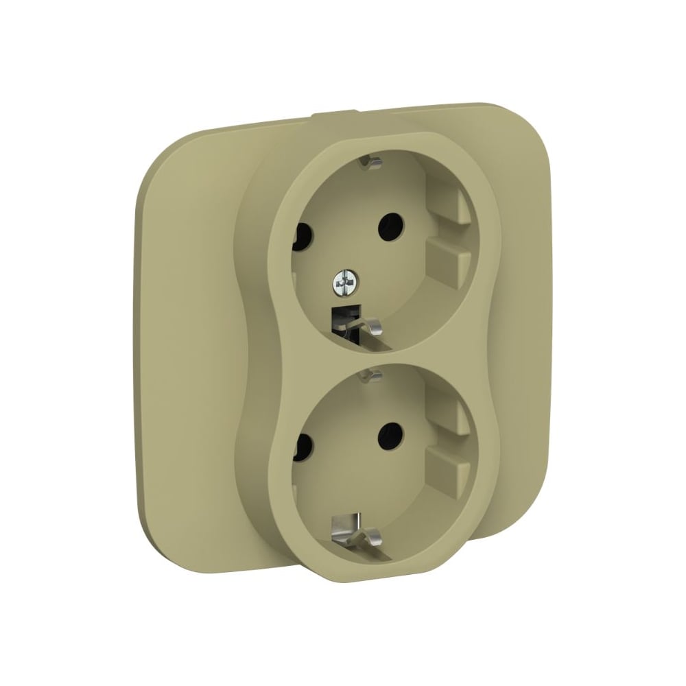 Изображение товара Розетка IEK FLITE 2-я с заземлением без защитных шторок 16А