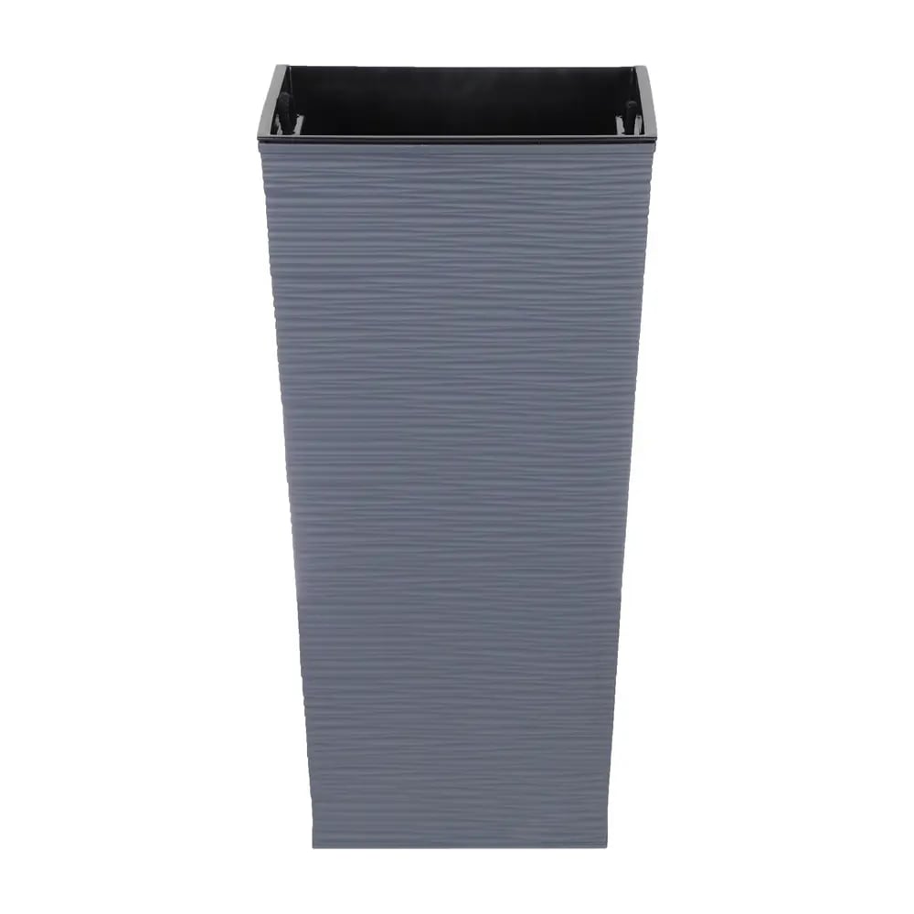 Изображение товара BERG MOLD Милен 34 л графит - стильное кашпо прямоугольное 57 см