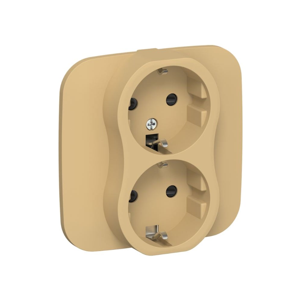 Изображение товара Розетка 2-я IEK FLITE с заземлением и защитными шторками 16А IP20