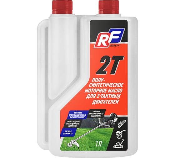 Изображение товара Масло моторное полусинтетическое для 2-тактных двигателей 1 л RUSEFF 19761N