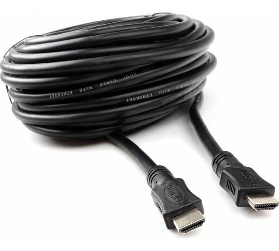 Изображение товара Кабель HDMI Cablexpert 15м v2.0 19M/19M серия Light черный позолоченные разъемы экран пакет CC-HDMI4L-15M