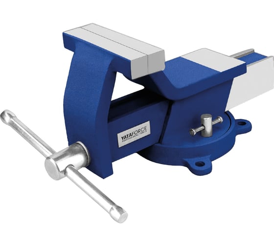 Изображение товара Тиски стальные поворотные YATAFORCE с наковальней YF-6540806W(64022)