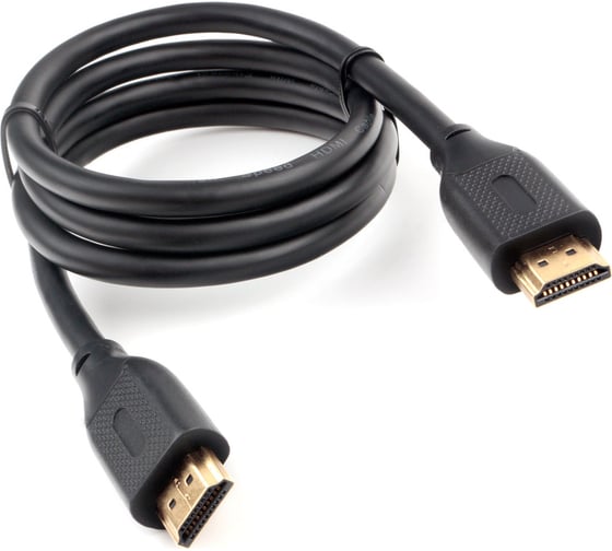 Изображение товара Кабель HDMI Cablexpert 1м, v2.1, 8K, 19M/19M, медь, позол.разъемы, экран, черный, пакет CC-HDMI8K-1M