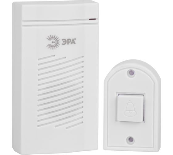 Изображение товара Дверной звонок ЭРА D50 проводной, белый, 1 мелодия, Б0052882