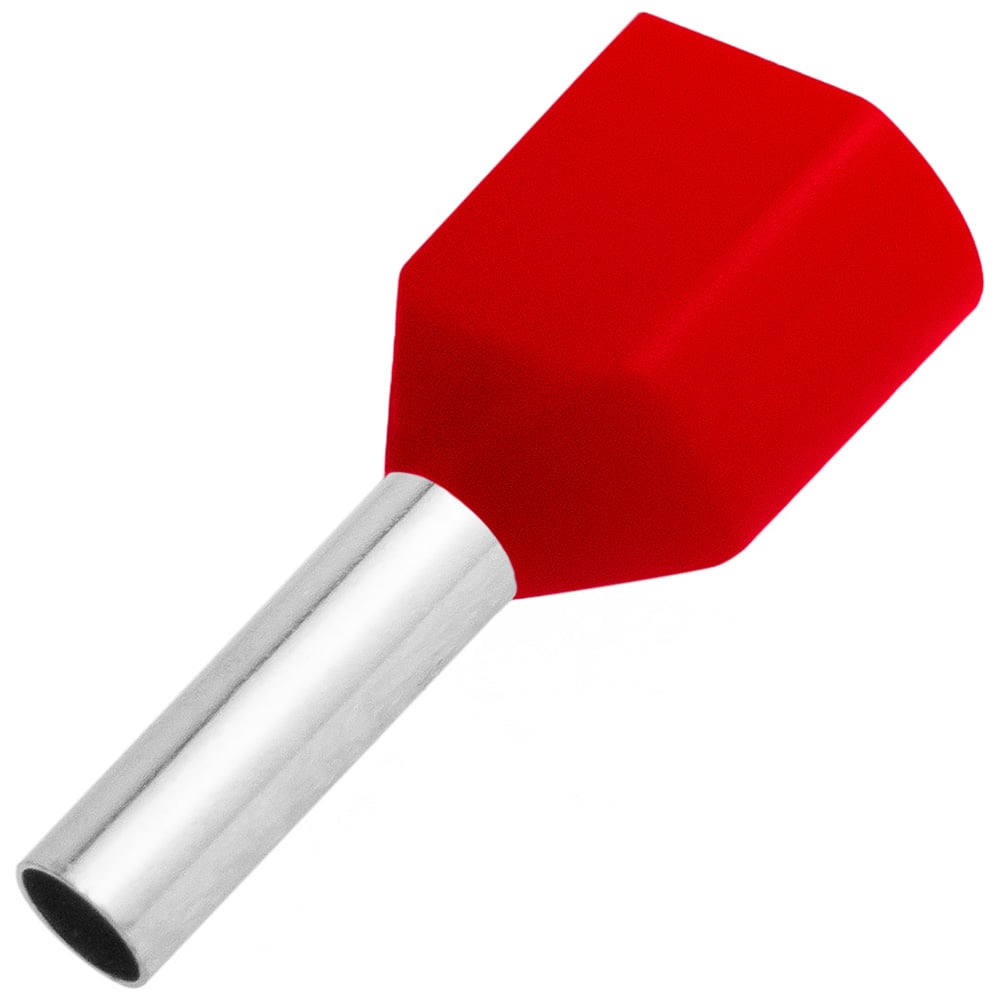 Изображение товара Наконечник штыревой втулочный изолированный Vell НШВИ 1-8 упак 100 шт