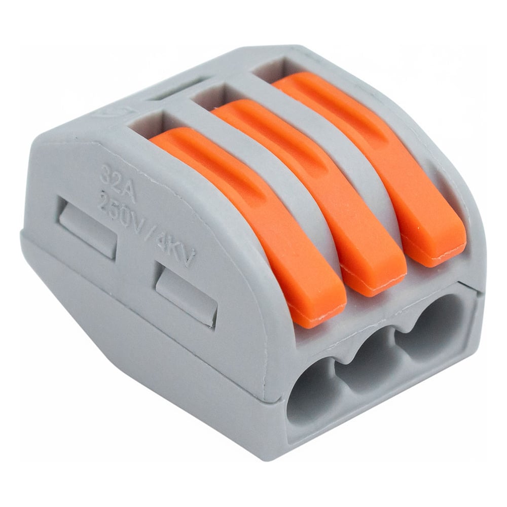 Изображение товара Клемма соединительная Vell PCT-213 с рычагом для проводов, 20 упаковок по 5 шт