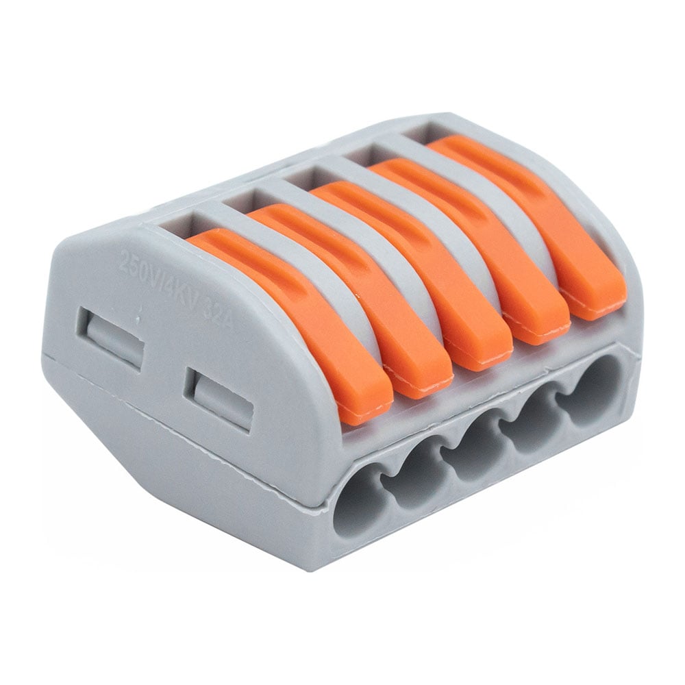 Изображение товара Клемма соединительная Vell PCT-215 с рычагом, 25 шт по 5 элементов