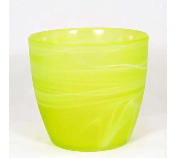 Изображение товара Кашпо ЭЛЕТЕХ  _93-123-ф180/h160 Джина 4 алеб.мат.крш.внр.зел.374С_es_ 4840158974_