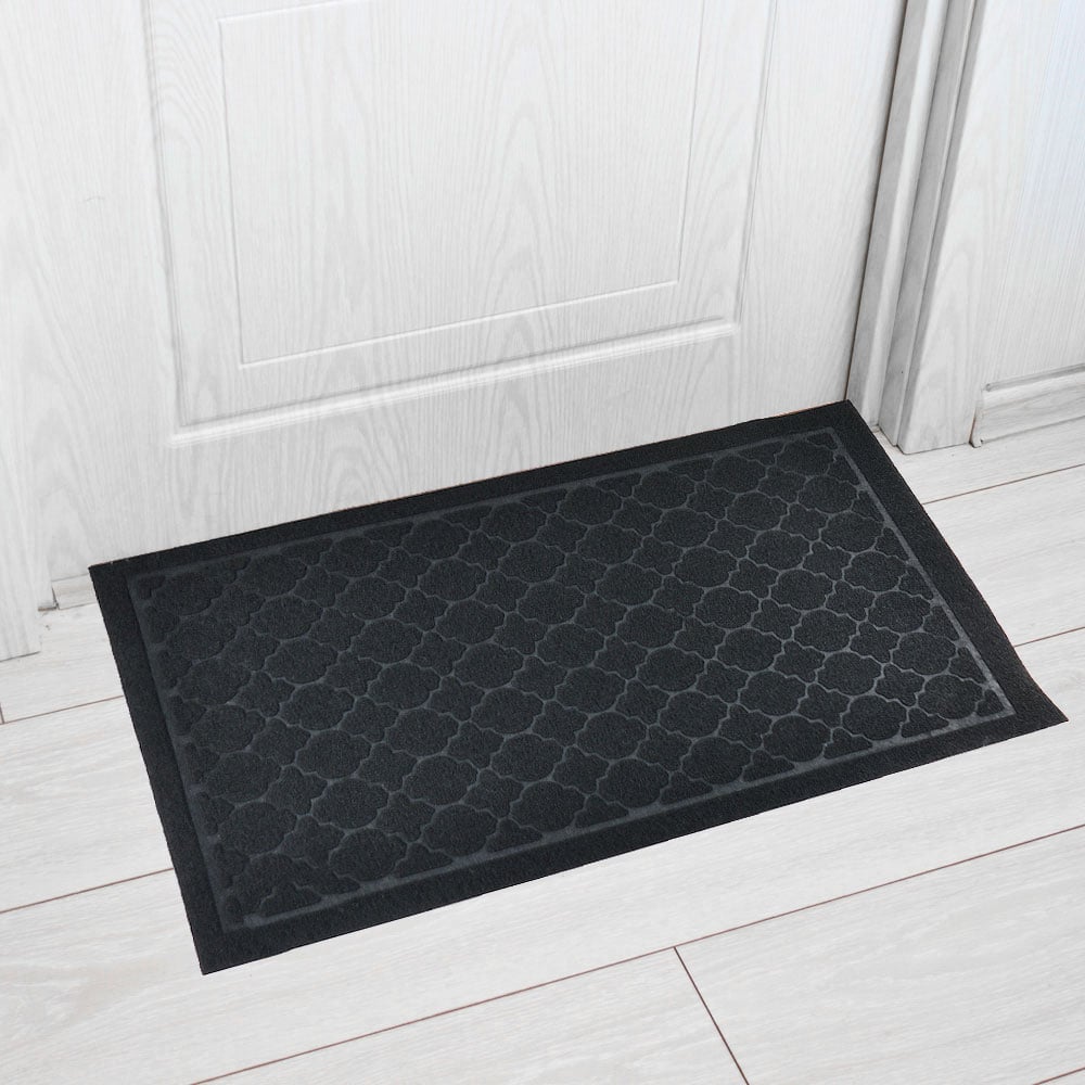 Изображение товара Коврик придверный Blabar 40х60 см влаговпитывающий ромб черный