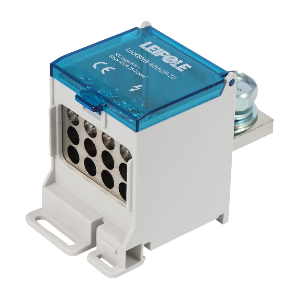 Изображение товара Распределительный блок Leipole UKK6NB-400/25-70/12x16 для DIN-рейки 400А