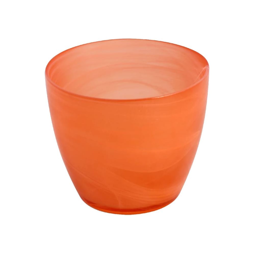 Изображение товара Кашпо ЭЛЕТЕХ Джина 93-123-ф180/h160 стеклянное оранжевое для растений